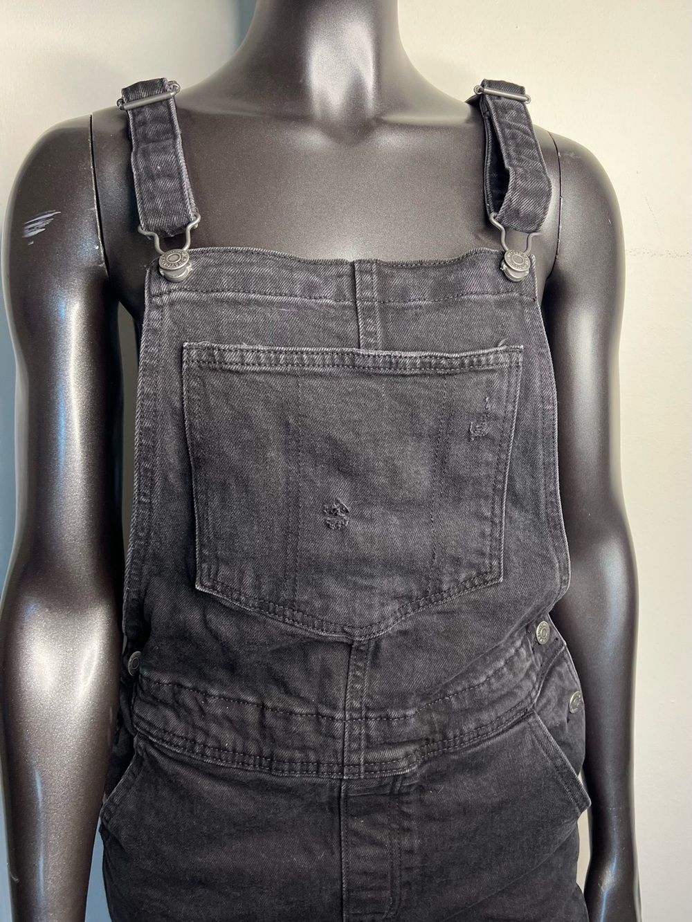 Old Navy Black Denim Women's Overalls Jumpsuit